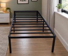 Very Sturdy Black Metal Single Bed Frame - Can Deliver