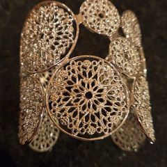 Newbridge Silverware Eshe SilverTone Filigree Cuff - 2016 Collection