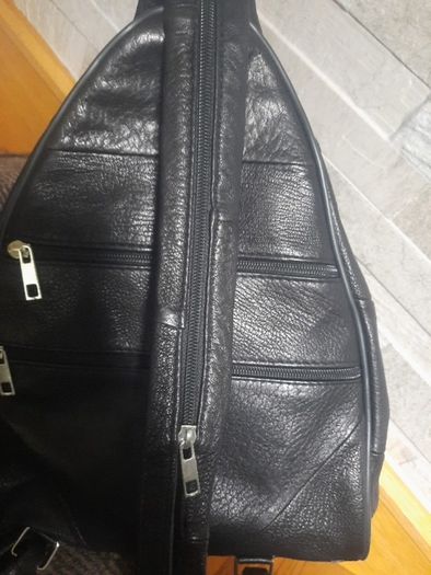 Leather rucksack