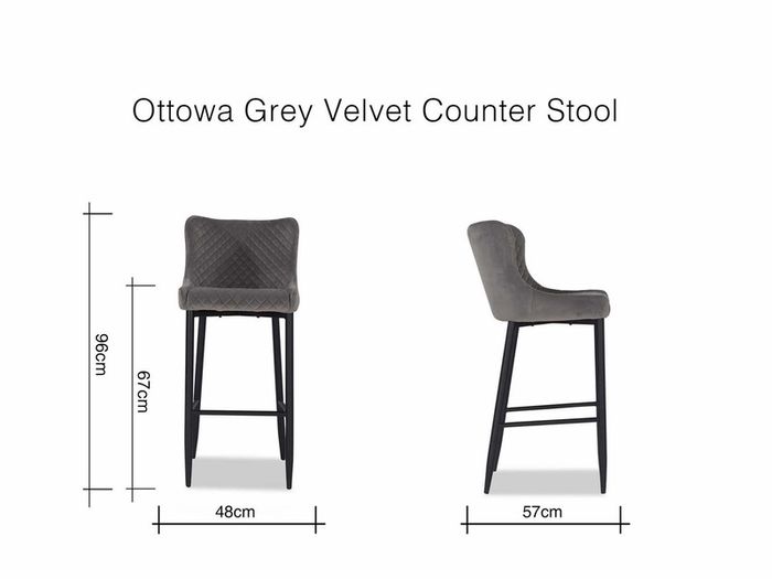 Grey bar chairs