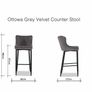 Grey bar chairs Image 2