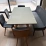 Extendable Dining Table, 4 Chairs & Bench Image 8