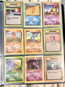 Lot 9 Cards Pokemon Vintage Base Set 1 & Jungle