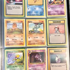 Lot 9 Cards Pokemon Vintage Base Set 1 & Jungle