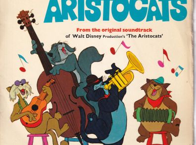 Disney The Aristocrats 1971 Uk Press Disneyland Doubles Records Single Picture Sleeve