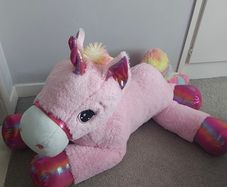 Large unicorn soft toy