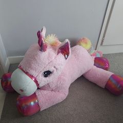 Large unicorn soft toy