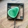 Rare 1970s Studio Craft Matched Lot - Vintage Coconut Head Plaque and Inlay Wall Hook Set Image 8