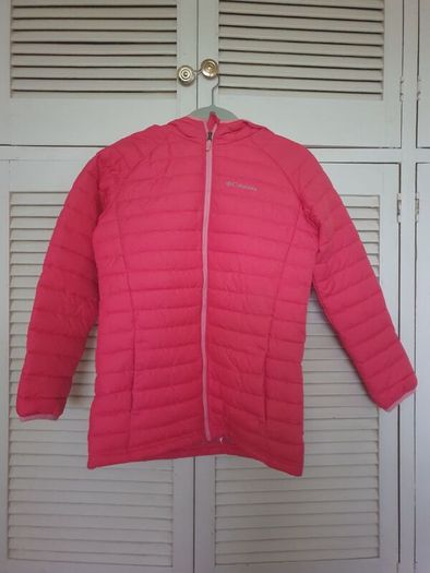 Columbia Girls Powder Lite Insulated Hooded Coat, Pink