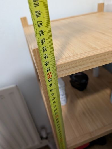 shelving unit bamboo
