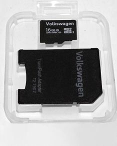 Volkswagen 16GB microSD card and adapter for dash cam