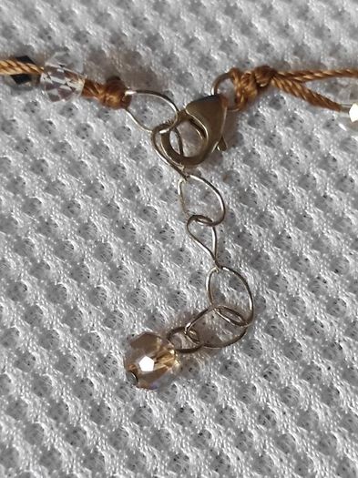 Pearls and crystals sterling silver necklace