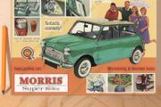Mini 1961 reproduction advertisement tin metal sign