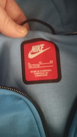 Boys Nike Tech Fleece tracksuit - light blue - size XL