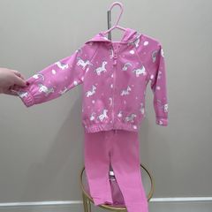 Baby Girls Pink Unicorn Hoodie & Leggings Age 12-18 months / EU 80 cm