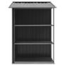 Garden Shed with Rack Anthracite 205x130x183 cm Iron Image 4