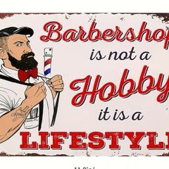 Barbershop one : Metal Sign