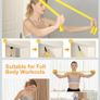 Gritin Resistance Bands, [Set of 3] Skin-Friendly Exercise Bands Fitness Bands Set with 3 Resistance Levels - Door Buckle & Carrying Bag Included Image 4