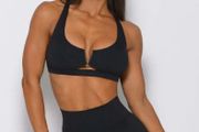Women's Two Piece v cut Gym Leggings Sportswear Training Suit For Fitness Yoga Wear Sport Outfit size M