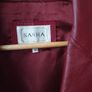 Burgundy Red Leather Jacket Size Uk 16 Image 9