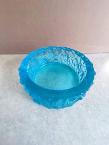 Davidson Brama -Luna- Range Bark Bowl Kingfisher Blue 13.5cm Cross H5.5cm Very good condition