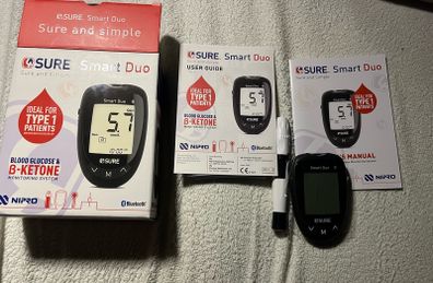 Blood glucose monitoring system b ketone for diabetics Bluetooth