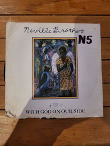 The Neville Brothers, With God on Our Side, 7 inch single