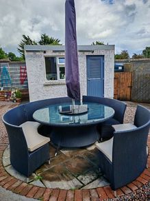 Outdoor garden table set
