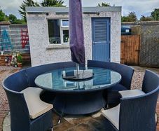 Outdoor garden table set