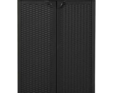 Garden Storage Cabinet Black