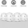 100 Pack Plastic Golf Training Balls with 2 Golf Ball Tees  Airflow Hollow Golf Balls for Indoor Putting Green, Backyard Outdoor Practice Equipment Image 3