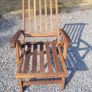 Teak Garden extending table and 6 reclining armchairs Image 4