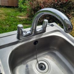 Sink - stainless steel with tap