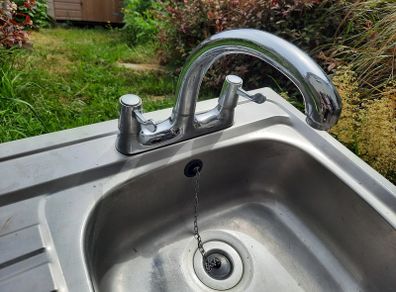 Sink - stainless steel with tap