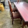 Mahogany table & 6 chairs Image 2