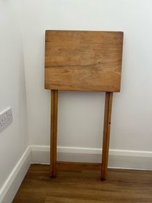 Folding wooden table
