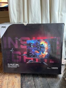AOC 28 inch gaming monitor in box