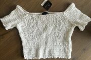 Topshop brand new white crop top size 12 (would fit 8-10)