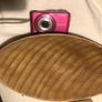 Wooden effect heavy glass oval bowl Image 4