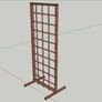 Freestanding Industrial Metal Grid Display Unit Image 4
