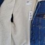 Bershka Oversized Denim Fleece Jacket Image 2