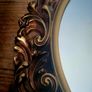 Vintage ornate gold mirror Image 2