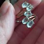 925 Sterling Silver Ring with Blue Topaz. Image 5