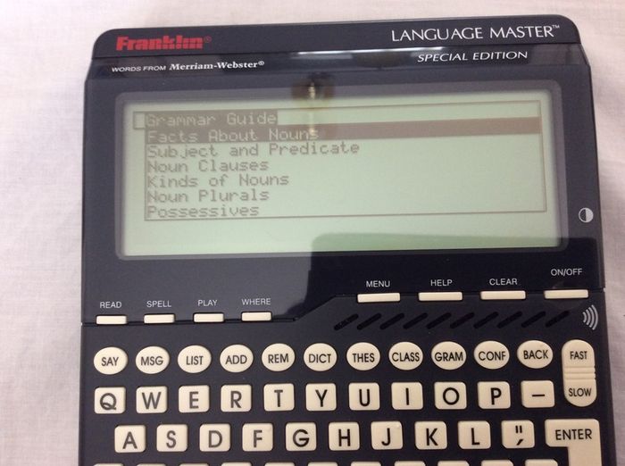 Franklin. Language Master. Words from Merriam-Webster. Special edition, model LM-6000SEV