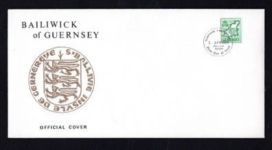 1989 Guernsey Definitive Stamps (minimum first class to UK paid) First Day Cover (FDC)
