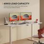160x75CM Electric Standing Desk Height Adjustable Corner Standing Desk with Hooks and Cupholder Sit Stand Table Adjustable Desk with Memory Smart Pannel for Home Office Image 7