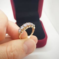 10k Gold Half Eternity Ring
