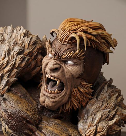 3D printed resin Wolverine & Sabretooth 1/6 scale figure