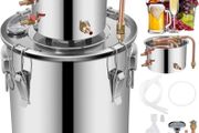 Copper tube water dispenser with circulating pump, 3 gal capacity, stainless steel