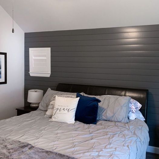 12mm MDF Wood Wall Panel Royal Grey 280x11.5cm